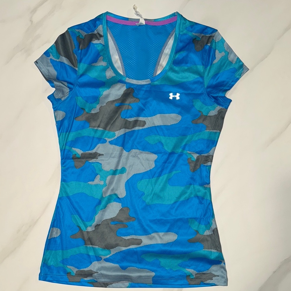 Under Armour Women's Blue Camo Top